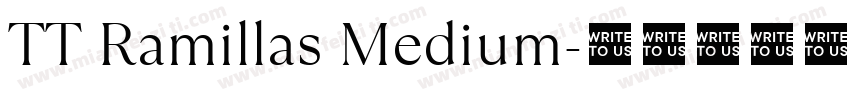 TT Ramillas Medium字体转换